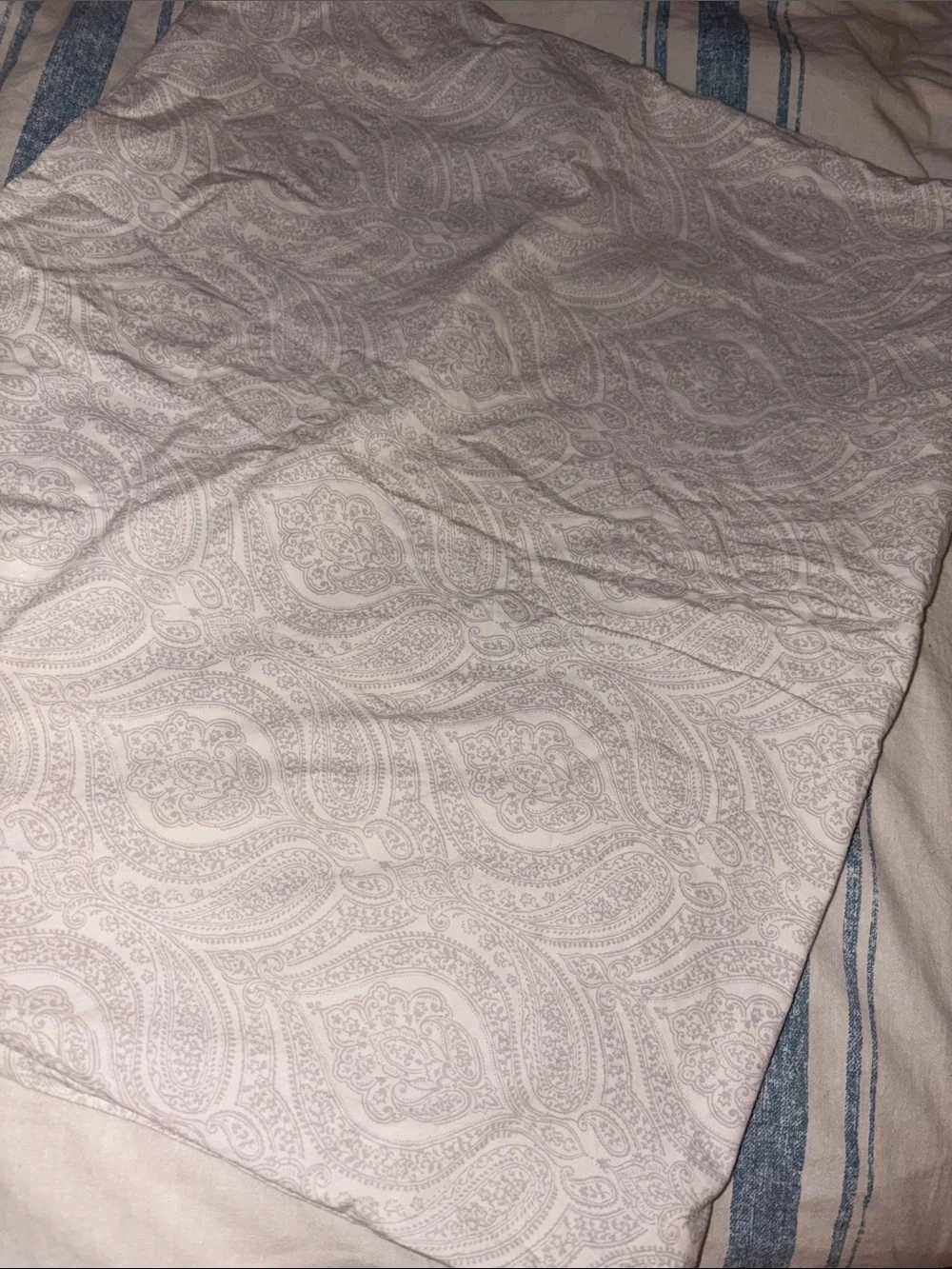 👁️ Ralph Lauren gray paisley pillowcases